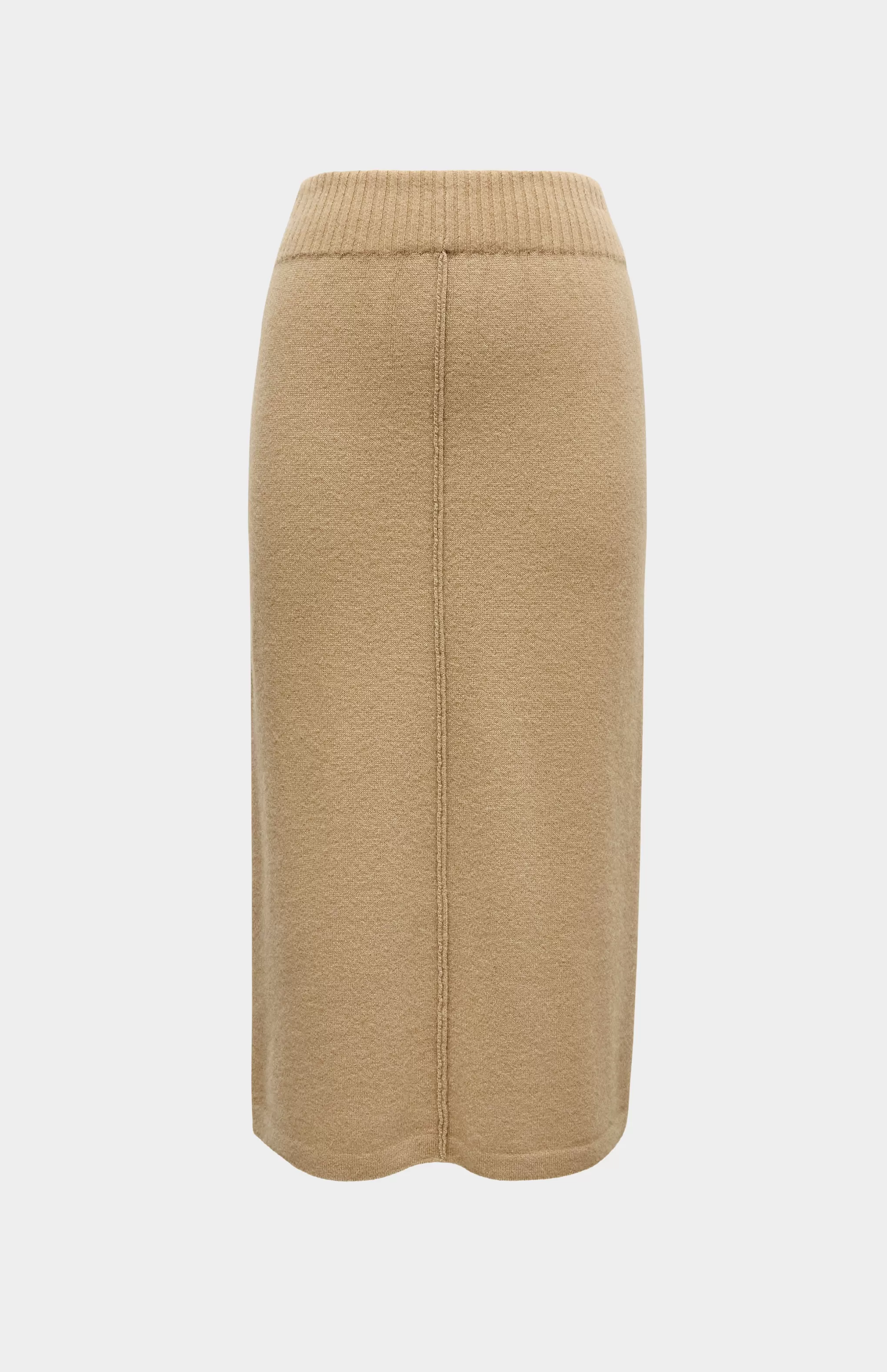 Best Cashmere Blend Pencil Skirt In Camel Men/Women Skirts