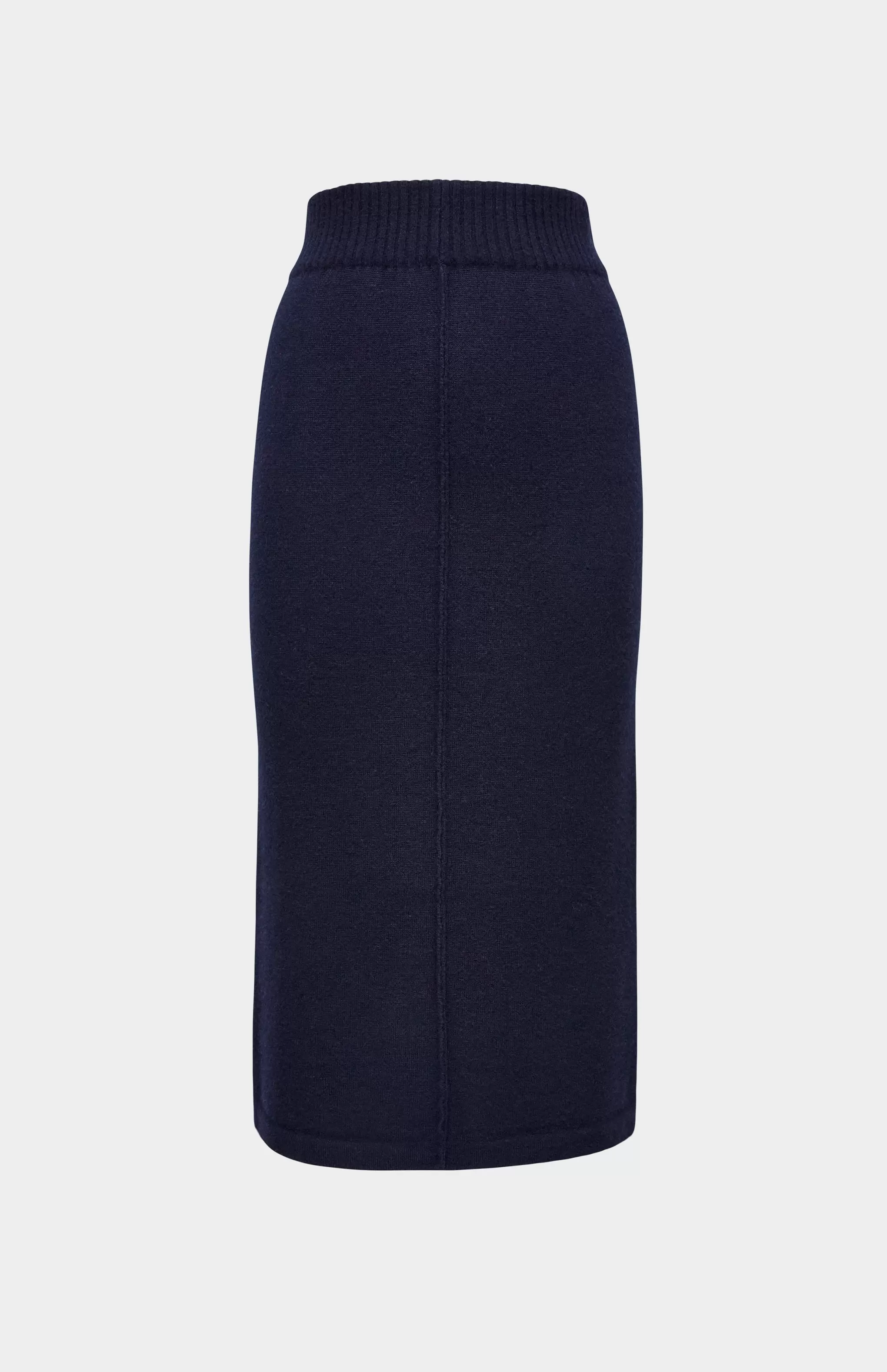 Fashion Cashmere Blend Pencil Skirt In Indigo Men/Women Skirts