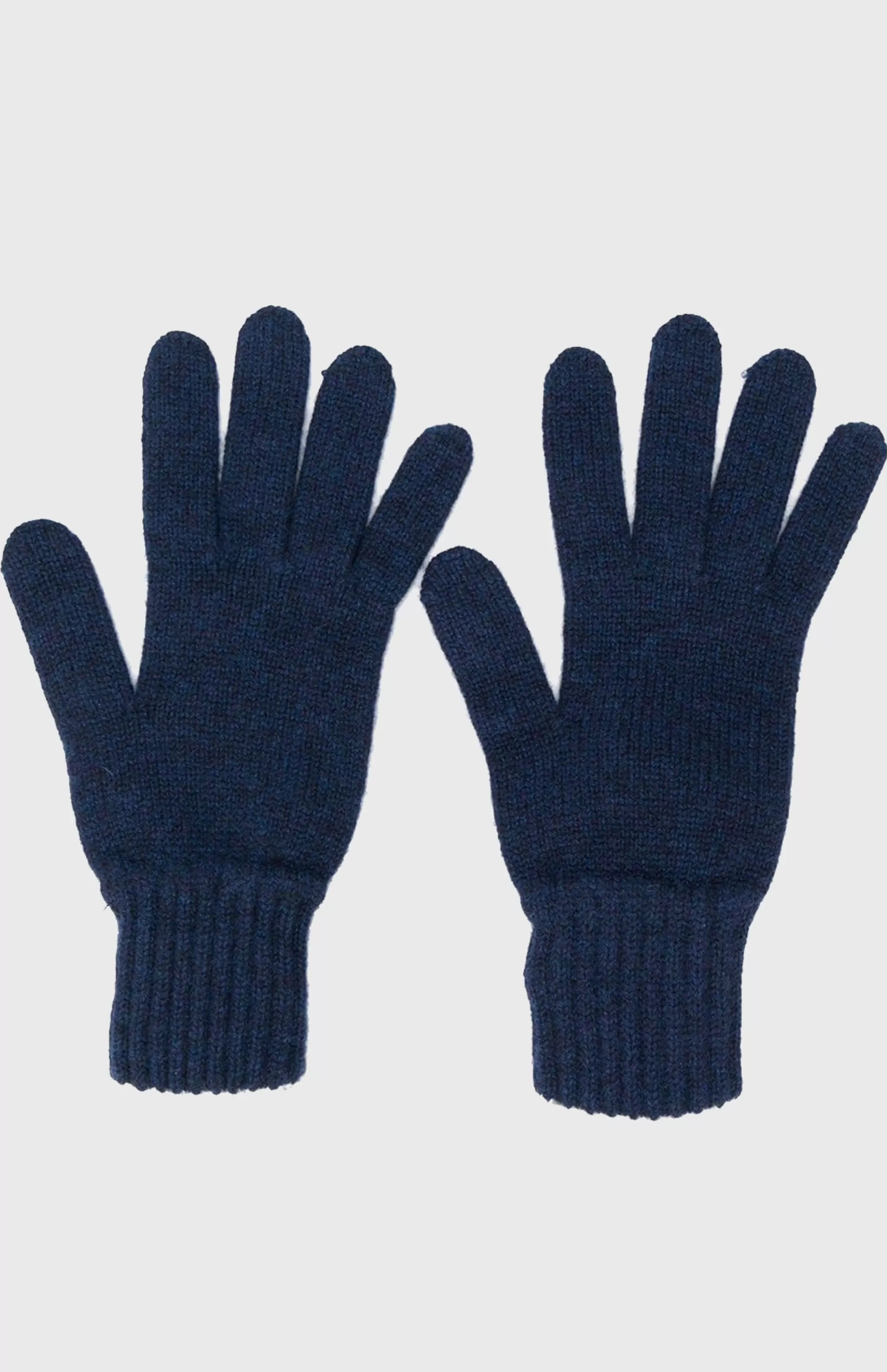 Store Cashmere Contrast Cuff Gloves In Ink Men Gloves