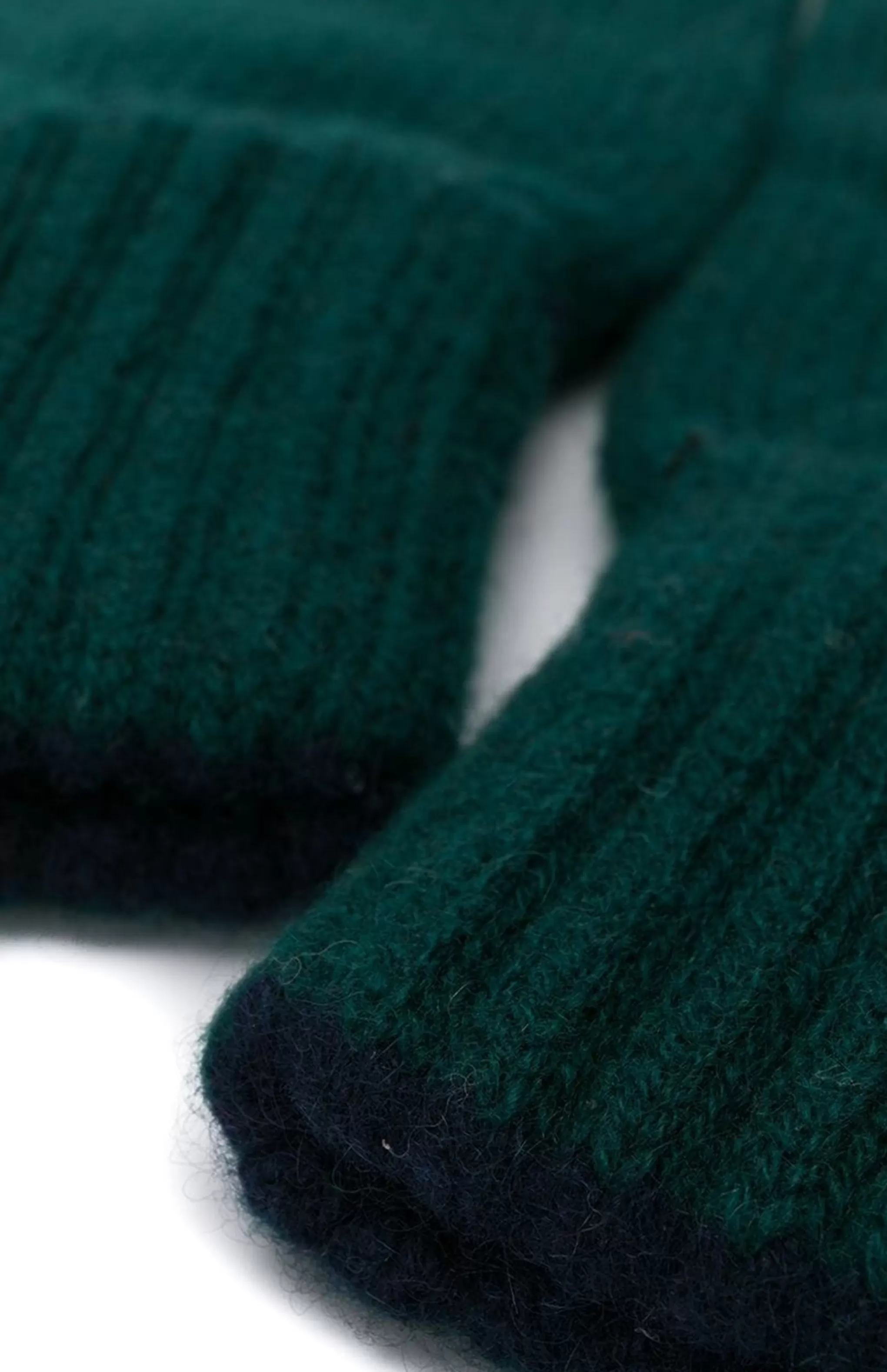 Cheap Cashmere Contrast Cuff In Evergreen Men Gloves