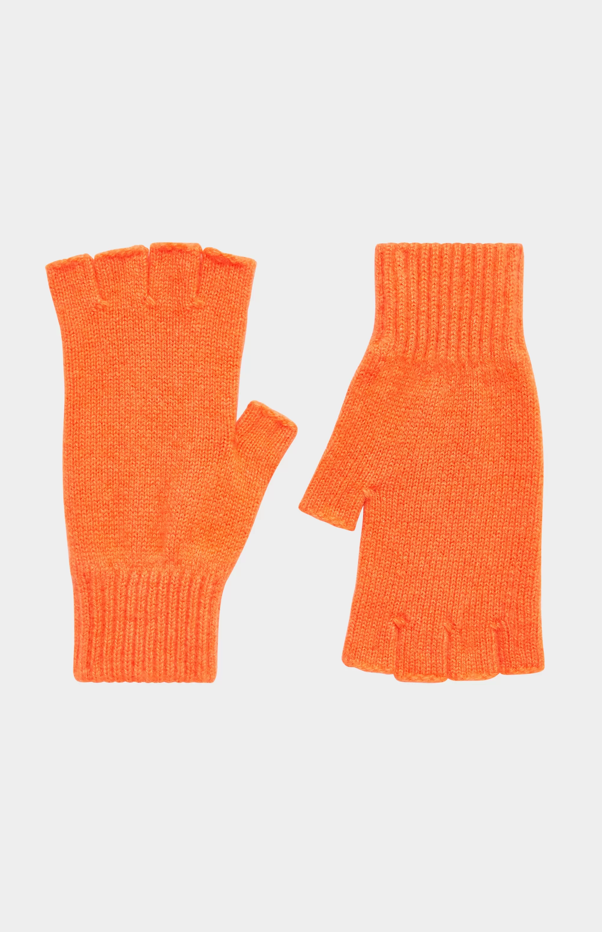 Cheap Cosy Cashmere Fingerless Glove In Apricot Orange Men/Women Gloves