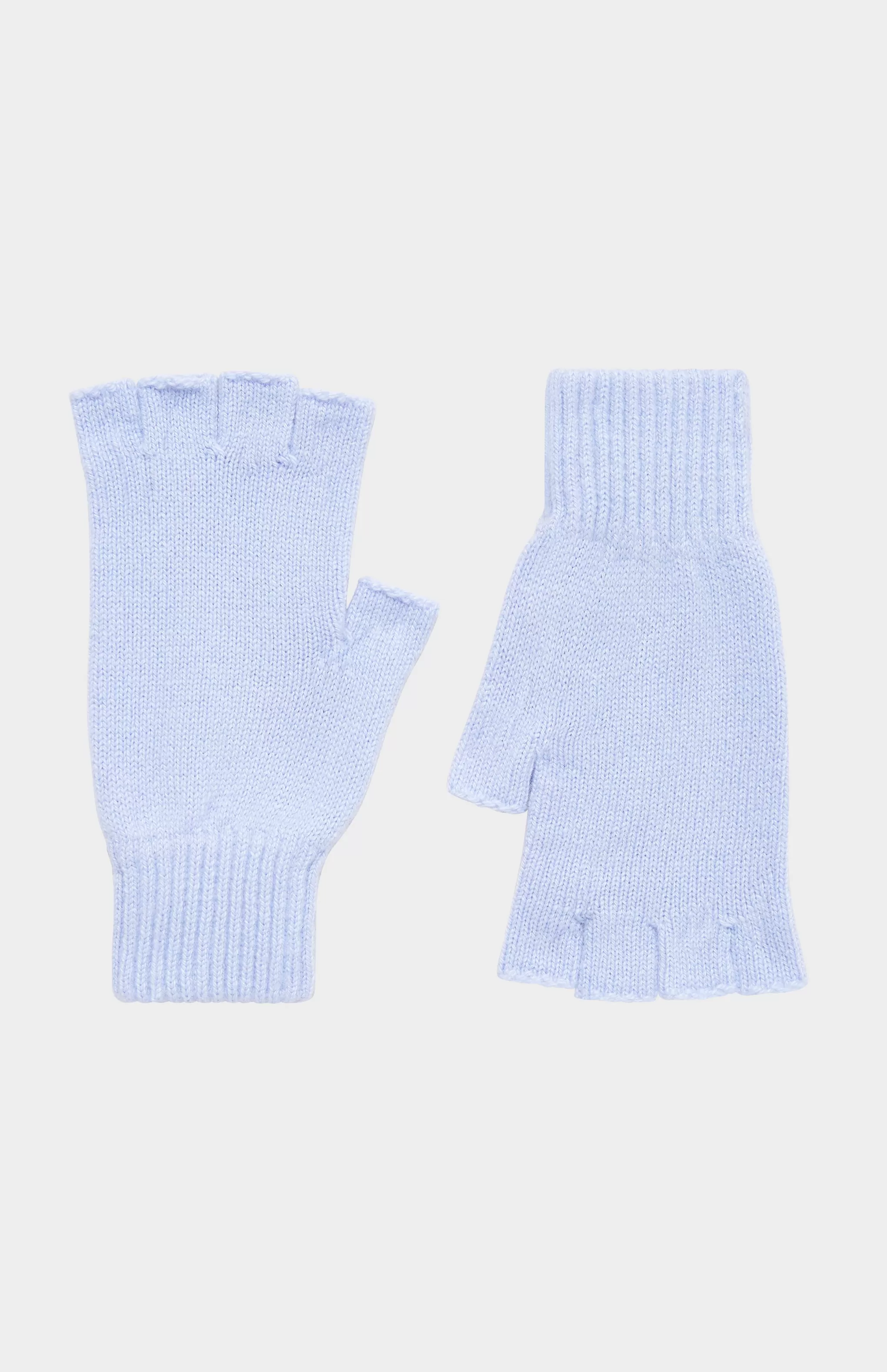 Online Cosy Cashmere Fingerless Glove In Baby Blue Men/Women Gloves