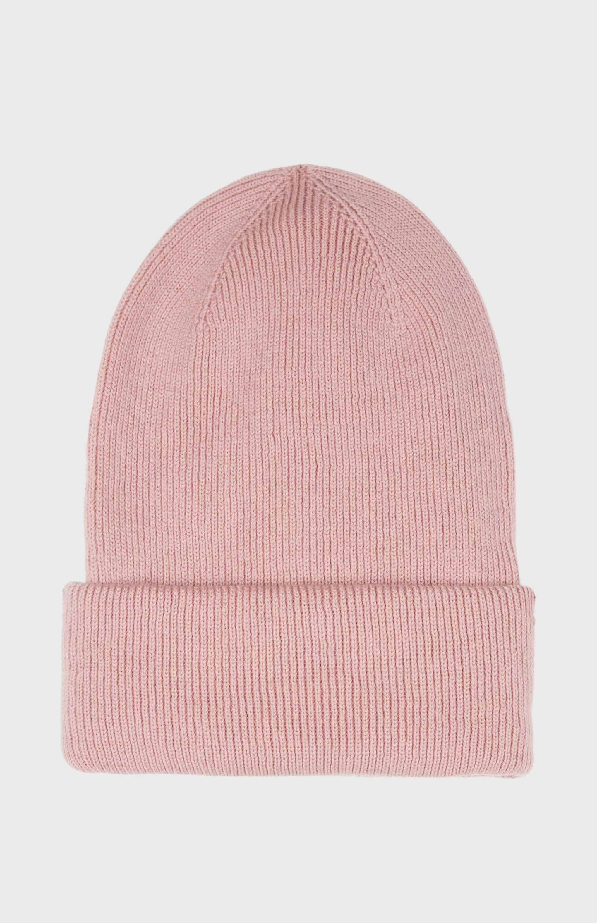 Best Sale Double Layer Ribbed Merino Beanie In Fondant Pink Men Hats