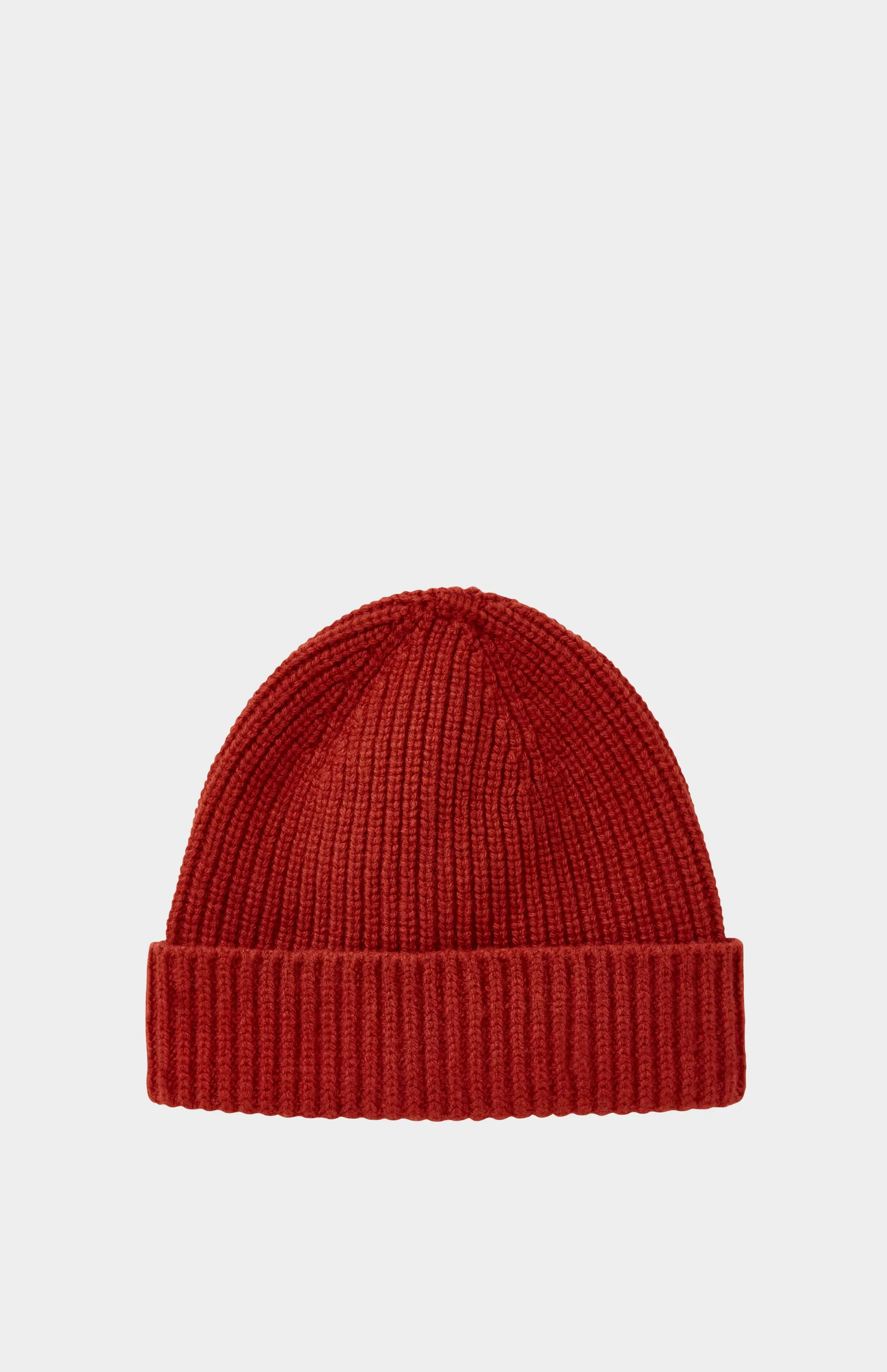 Cheap Lambswool Beanie In Rust Red Men Conscious Collection