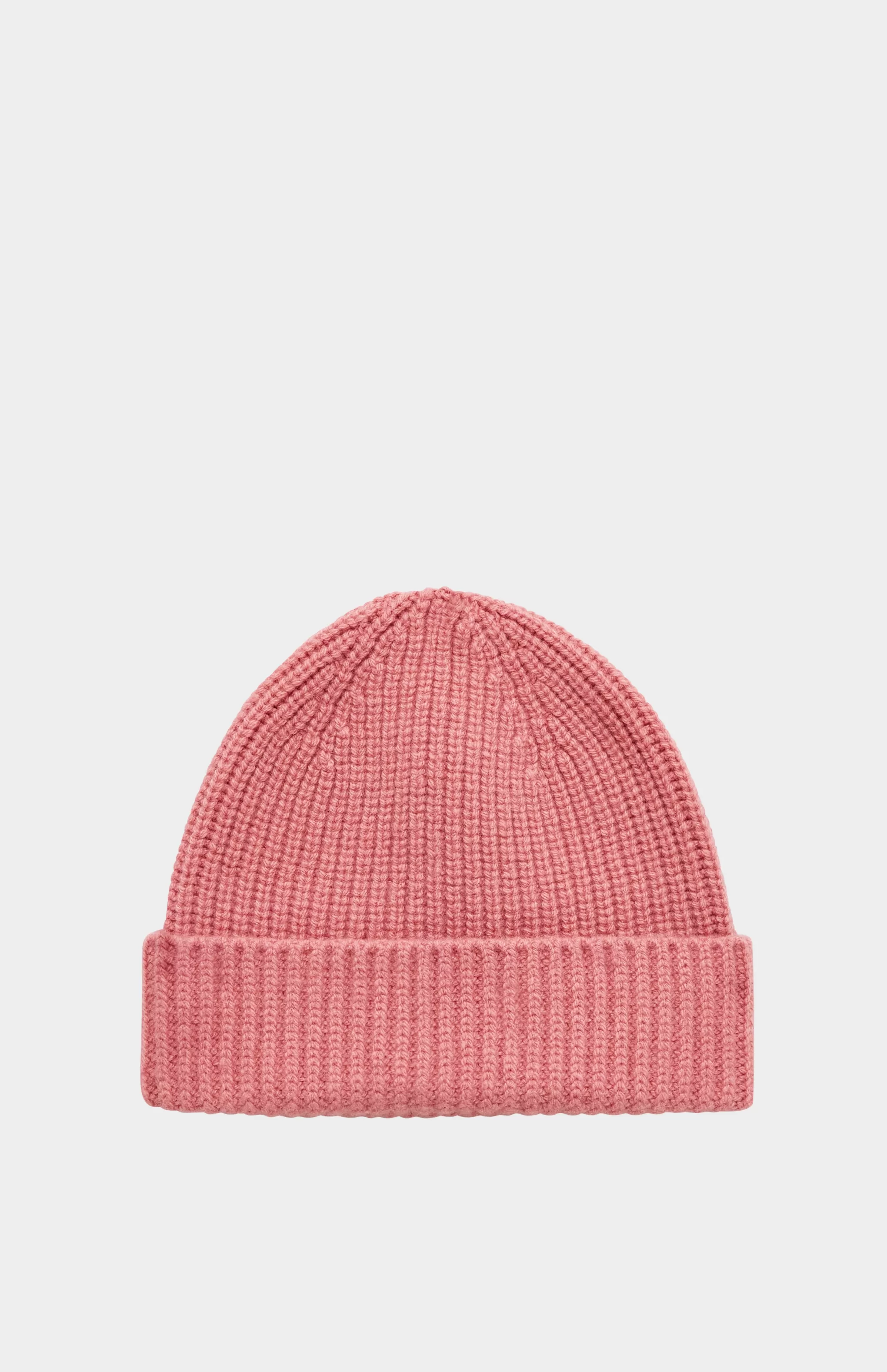 Best Lambswool Beanie In Sand Rose Men Made in Scotland