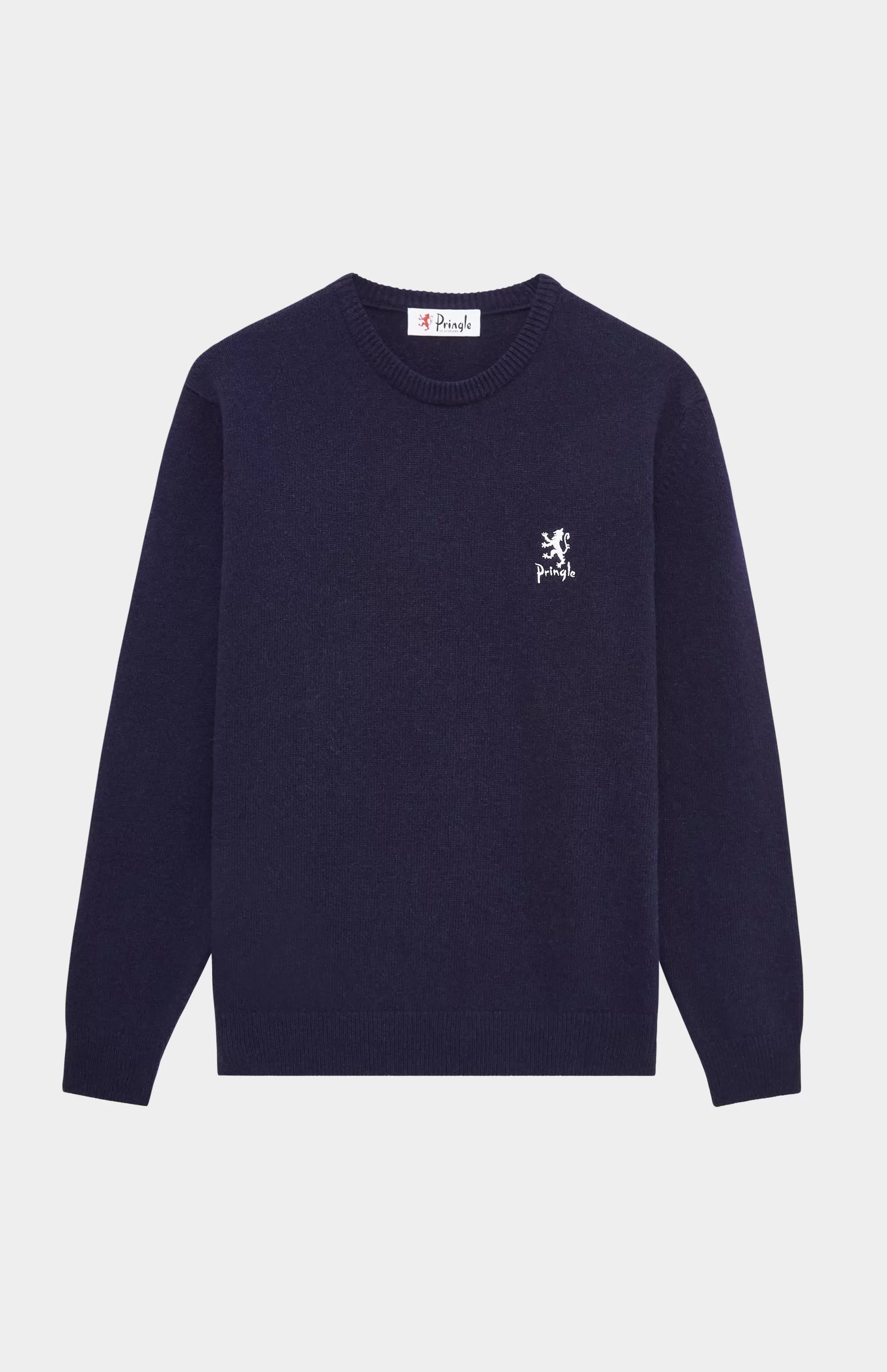 Cheap Men's Archive Round Neck Lambswool Blend Jumper In Navy Men Pringle Heritage Unisex Collections