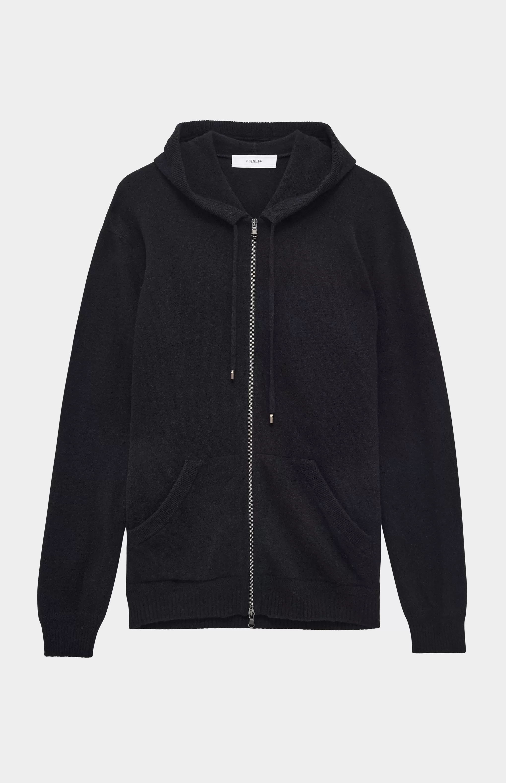 Sale Men's Knitted Lounge Hoodie In Black Men Cashmere