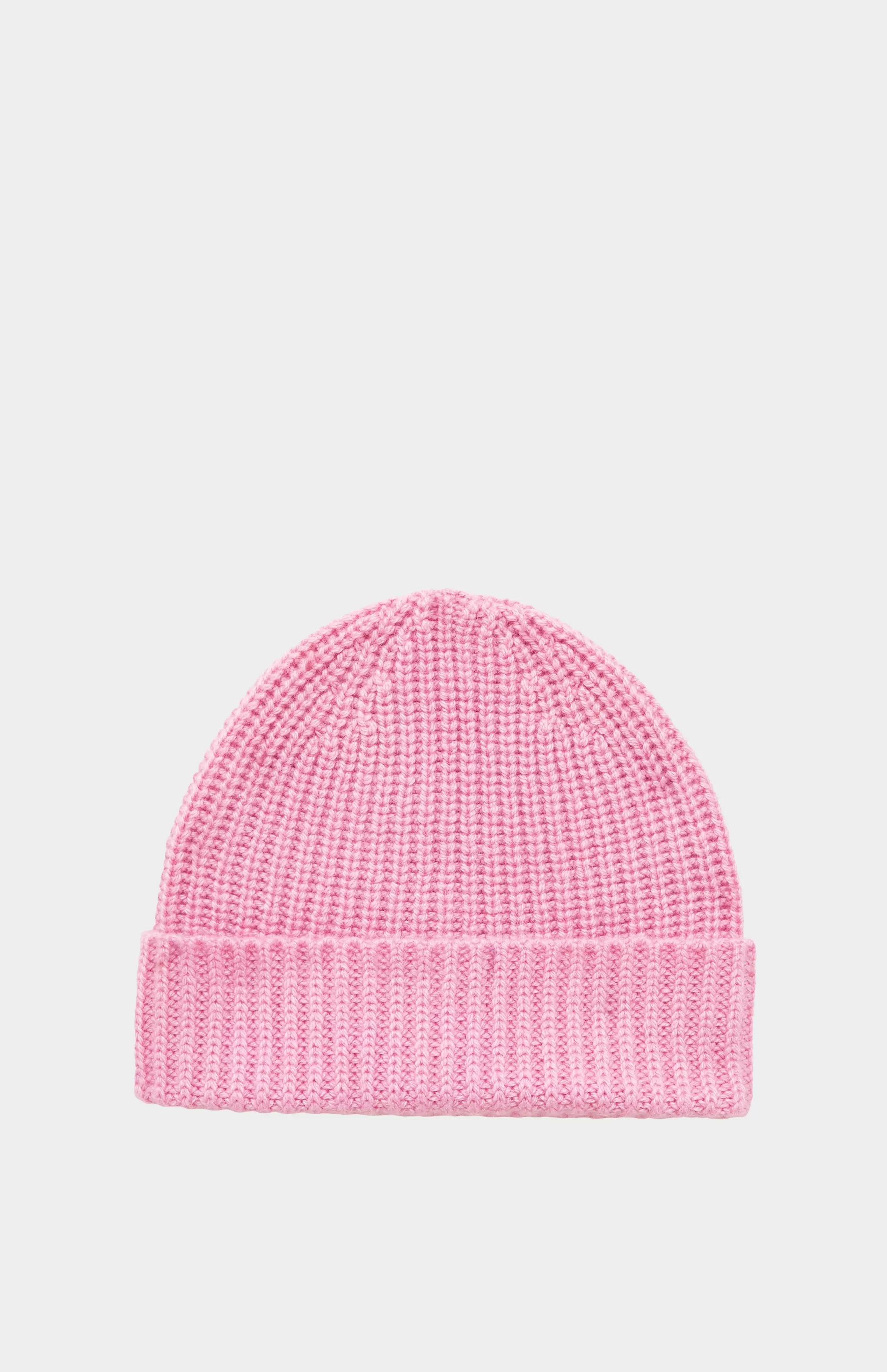 Best Sale Ribbed Cosy Cashmere Beanie In Rose Pink Men Hats