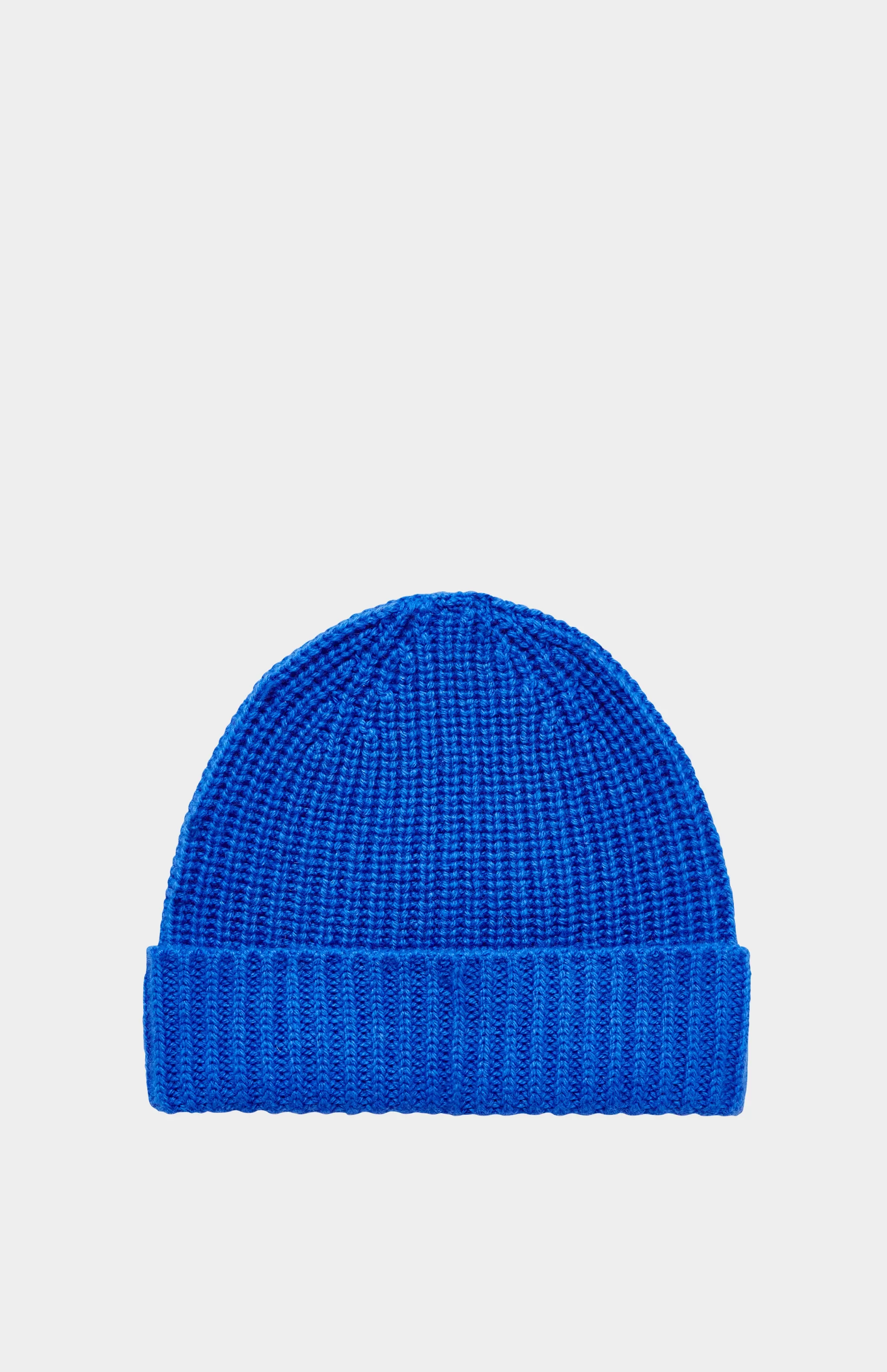 Best Sale Ribbed Cosy Cashmere Beanie In Sapphire Blue Men Gifts for Men